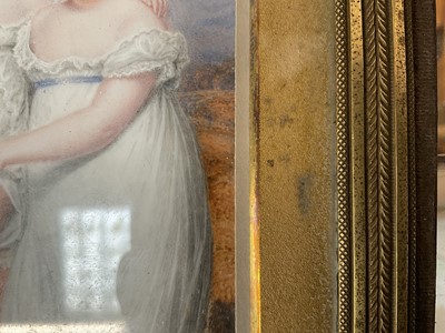 Lot 852 - William Douglas (1780-1832) miniature watercolour on ivory depicting three children