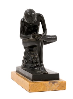 Lot 890 - 19th century continental Grand Tour bronze sculpture of Spinario