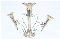 Lot 323 - Early George V Silverer epergne with scroll...