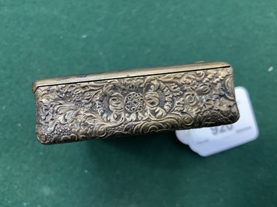Lot 813 - Fine late 18th / early 19th century continental silver gilt snuff box
