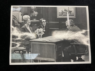 Lot 1438 - Photos from The Frost Report. of Josephine Tewson and fellow actors Ronnie Barker and Ronnie Corbett
