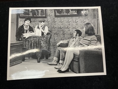 Lot 1438 - Photos from The Frost Report. of Josephine Tewson and fellow actors Ronnie Barker and Ronnie Corbett