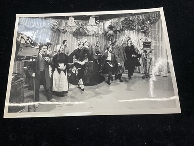 Lot 1438 - Photos from The Frost Report. of Josephine Tewson and fellow actors Ronnie Barker and Ronnie Corbett