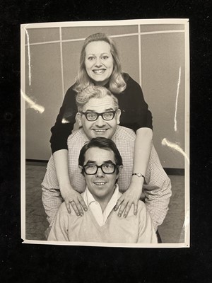 Lot 1438 - Photos from The Frost Report. of Josephine Tewson and fellow actors Ronnie Barker and Ronnie Corbett