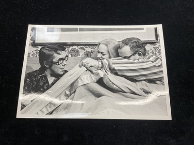 Lot 1438 - Photos from The Frost Report. of Josephine Tewson and fellow actors Ronnie Barker and Ronnie Corbett