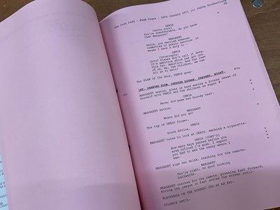Lot 1532 - Script for The Iron Lady - 2011 Oscar winning biopic film starring Meryl Streep as Margaret Thatcher
