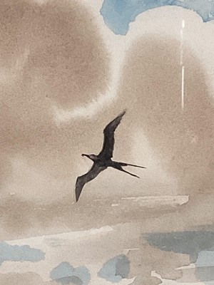 Lot 117 - John Worsley (1919-2000) watercolour - Tresca, signed, titled, 50cm x 60cm, in glazed frame