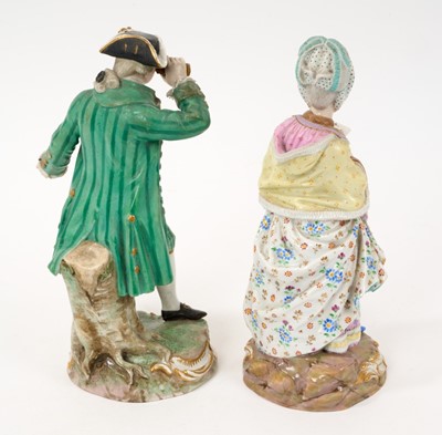 Lot 2 - Pair of Meissen figures