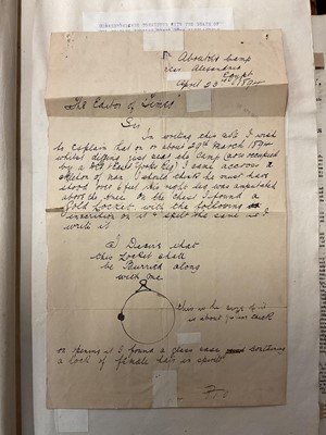 Lot 938 - Fascinating album containing letters, cuttings and ephemera, including letters from, and drafts of letters to James Stuart, the Old Pretender, and his wife Clementina in correspondence with the...
