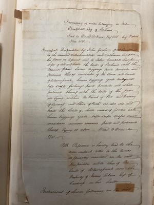 Lot 938 - Fascinating album containing letters, cuttings and ephemera, including letters from, and drafts of letters to James Stuart, the Old Pretender, and his wife Clementina in correspondence with the...
