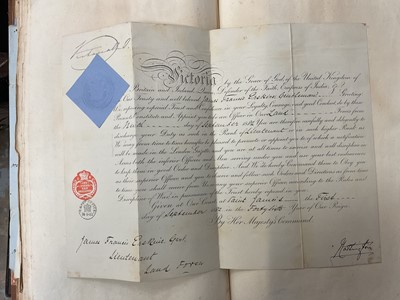 Lot 938 - Fascinating album containing letters, cuttings and ephemera, including letters from, and drafts of letters to James Stuart, the Old Pretender, and his wife Clementina in correspondence with the...