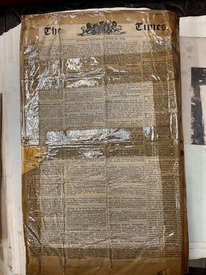 Lot 938 - Fascinating album containing letters, cuttings and ephemera, including letters from, and drafts of letters to James Stuart, the Old Pretender, and his wife Clementina in correspondence with the...