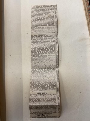 Lot 938 - Fascinating album containing letters, cuttings and ephemera, including letters from, and drafts of letters to James Stuart, the Old Pretender, and his wife Clementina in correspondence with the...