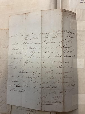 Lot 938 - Fascinating album containing letters, cuttings and ephemera, including letters from, and drafts of letters to James Stuart, the Old Pretender, and his wife Clementina in correspondence with the...