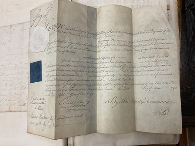Lot 938 - Fascinating album containing letters, cuttings and ephemera, including letters from, and drafts of letters to James Stuart, the Old Pretender, and his wife Clementina in correspondence with the...