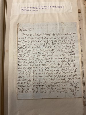 Lot 938 - Fascinating album containing letters, cuttings and ephemera, including letters from, and drafts of letters to James Stuart, the Old Pretender, and his wife Clementina in correspondence with the...