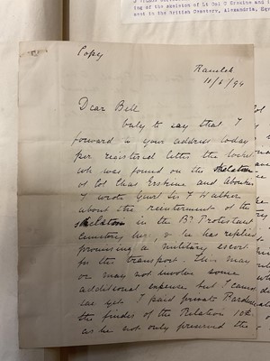 Lot 938 - Fascinating album containing letters, cuttings and ephemera, including letters from, and drafts of letters to James Stuart, the Old Pretender, and his wife Clementina in correspondence with the...