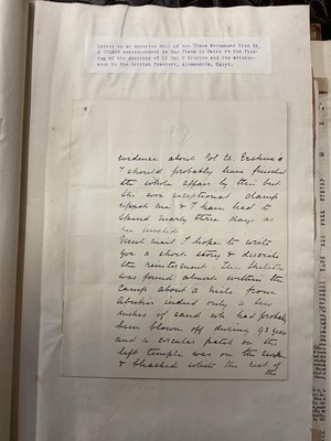 Lot 938 - Fascinating album containing letters, cuttings and ephemera, including letters from, and drafts of letters to James Stuart, the Old Pretender, and his wife Clementina in correspondence with the...