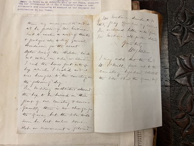 Lot 938 - Fascinating album containing letters, cuttings and ephemera, including letters from, and drafts of letters to James Stuart, the Old Pretender, and his wife Clementina in correspondence with the...