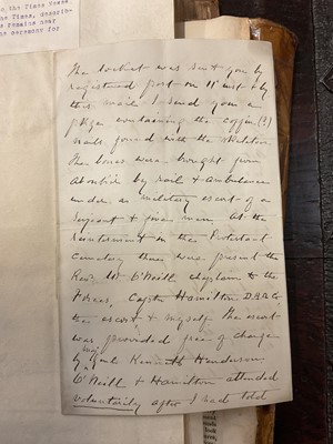 Lot 938 - Fascinating album containing letters, cuttings and ephemera, including letters from, and drafts of letters to James Stuart, the Old Pretender, and his wife Clementina in correspondence with the...