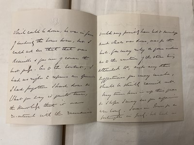 Lot 938 - Fascinating album containing letters, cuttings and ephemera, including letters from, and drafts of letters to James Stuart, the Old Pretender, and his wife Clementina in correspondence with the...
