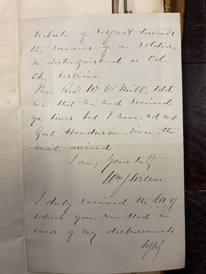 Lot 938 - Fascinating album containing letters, cuttings and ephemera, including letters from, and drafts of letters to James Stuart, the Old Pretender, and his wife Clementina in correspondence with the...