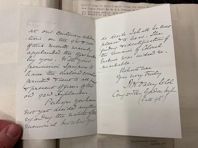 Lot 938 - Fascinating album containing letters, cuttings and ephemera, including letters from, and drafts of letters to James Stuart, the Old Pretender, and his wife Clementina in correspondence with the...