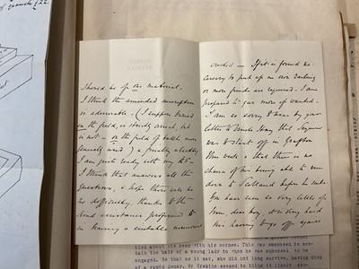 Lot 938 - Fascinating album containing letters, cuttings and ephemera, including letters from, and drafts of letters to James Stuart, the Old Pretender, and his wife Clementina in correspondence with the...
