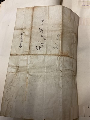Lot 938 - Fascinating album containing letters, cuttings and ephemera, including letters from, and drafts of letters to James Stuart, the Old Pretender, and his wife Clementina in correspondence with the...