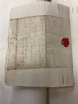 Lot 938 - Fascinating album containing letters, cuttings and ephemera, including letters from, and drafts of letters to James Stuart, the Old Pretender, and his wife Clementina in correspondence with the...