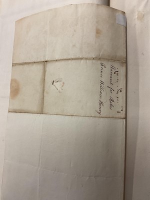Lot 938 - Fascinating album containing letters, cuttings and ephemera, including letters from, and drafts of letters to James Stuart, the Old Pretender, and his wife Clementina in correspondence with the...