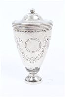 Lot 340 - George III Silverer nutmeg grater in the form...