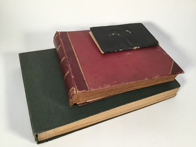 Lot 1147 - Two 1920s albums containing photographs, newspaper cuttings and hand written details of various Point-to-Point