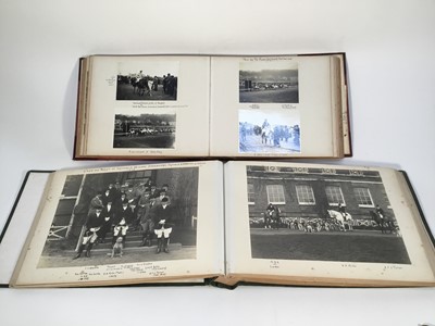 Lot 1147 - Two 1920s albums containing photographs, newspaper cuttings and hand written details of various Point-to-Point
