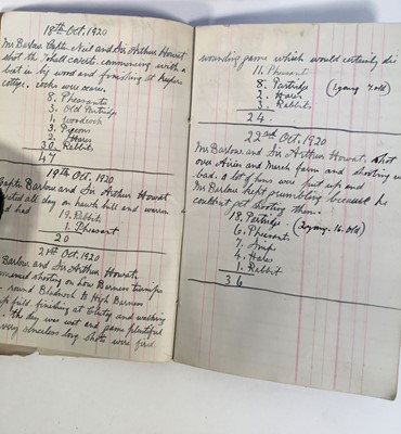 Lot 1147 - Two 1920s albums containing photographs, newspaper cuttings and hand written details of various Point-to-Point