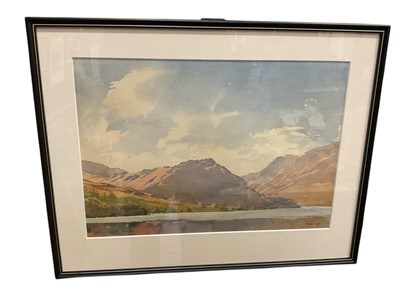 Lot 250 - Len Roope (1917-2005), watercolour Crumock Water, Morning