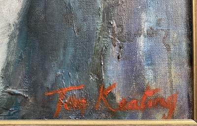 Lot 1264 - *Tom Keating (1917-1984) oil on canvas, The Boating party after Renoir, signed, 70 x 99cm, framed. Provenance: Bonhams Knightsbridge, Tom Keating and Elmyr De Hory sale, 14th August 1991, lot 17,...