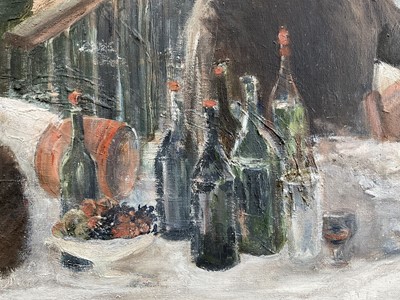 Lot 1264 - *Tom Keating (1917-1984) oil on canvas, The Boating party after Renoir, signed, 70 x 99cm, framed. Provenance: Bonhams Knightsbridge, Tom Keating and Elmyr De Hory sale, 14th August 1991, lot 17,...