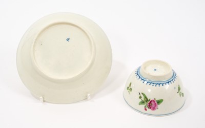 Lot 21 - A very rare Worcester tea bowl and saucer