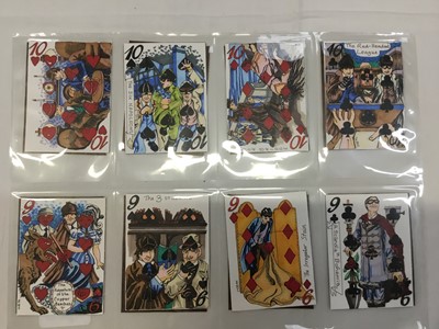 Lot 1054 - Complete deck of Elaine Lewis hand made playing cards on a Sherlock Holmes theme