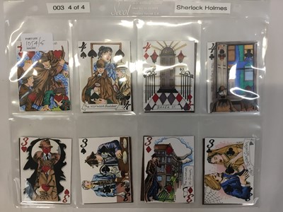 Lot 1054 - Complete deck of Elaine Lewis hand made playing cards on a Sherlock Holmes theme