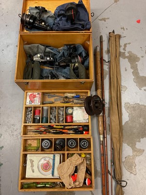 Lot 350 - Fishing rods, Cardinal reels and related accessories