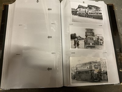 Lot 210 - Album of 1940s and later bus and coach photographs (approximatley 120)