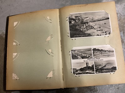 Lot 209 - Vintage postcard album including local interest- Colchester, Clacton, Jaywick etc (approximatley 70)