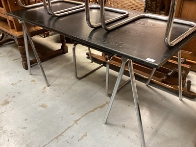 Lot 1258 - 1970s Habitat trestle table