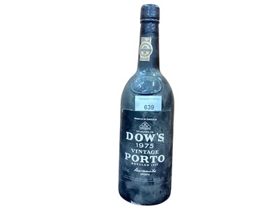 Lot 639 - One bottle vintage port, Dow's 1975, bottled 1977