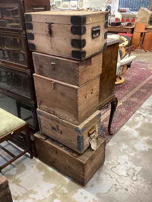 Lot 1212 - Five Victorian and later pine trunks