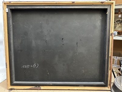 Lot 1394 - *David T. Smith (1920-1999), Suffolk artist, large oil on board - Iron Foundry, signed and dated 1967, 100cm x 126cm, framed