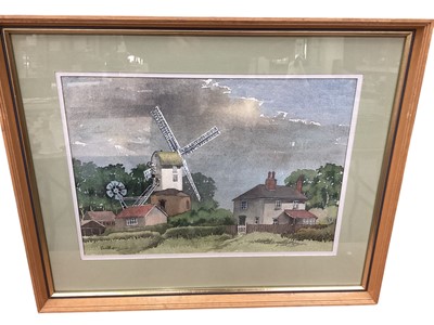 Lot 676 - Selection of East Anglian water colours & pictures, framed (11)