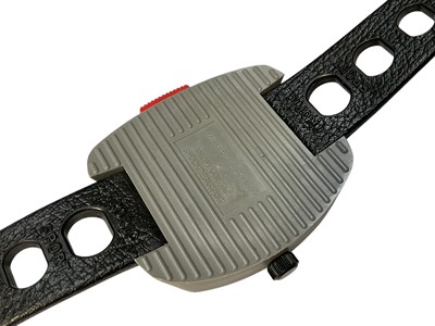Lot 84 - Heuer 'Supersport' stopwatch on Tropic Sport rubber strap